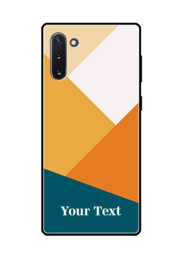 Galaxy Note 10 Personalized Glass Phone Case - Stacked Multi-colour Design