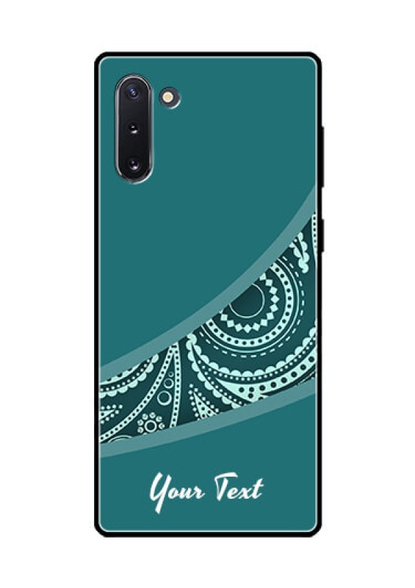 Galaxy Note 10 Photo Printing on Glass Case - semi visible floral Design