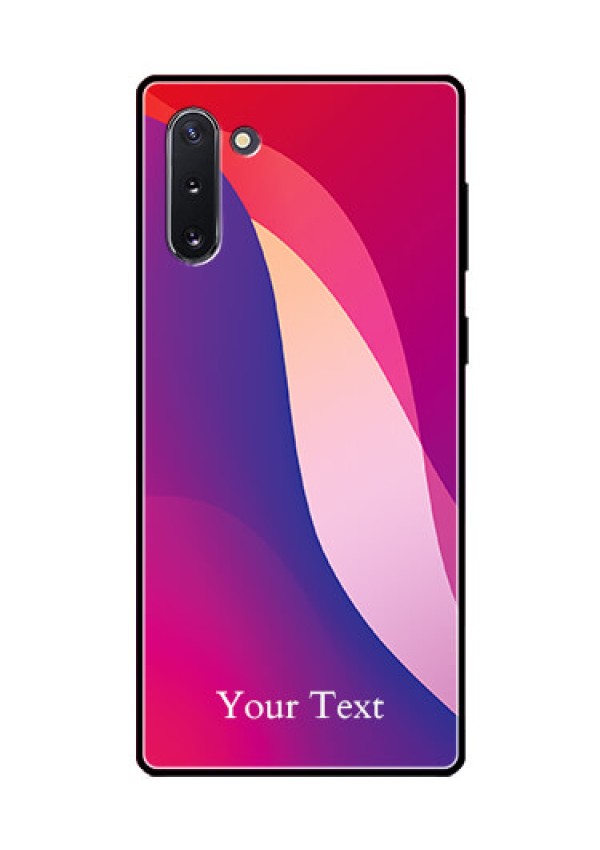 Galaxy Note 10 Personalized Glass Phone Case - Digital abstract Overlap Design