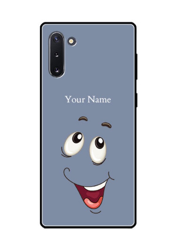 Galaxy Note 10 Photo Printing on Glass Case - Laughing Cartoon Face Design