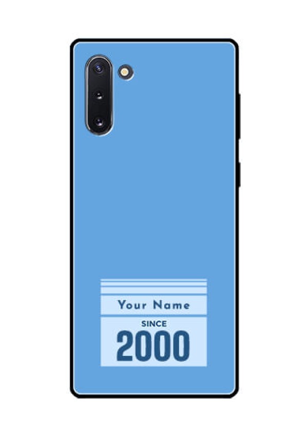 Galaxy Note 10 Custom Glass Mobile Case - Custom Year of birth Design