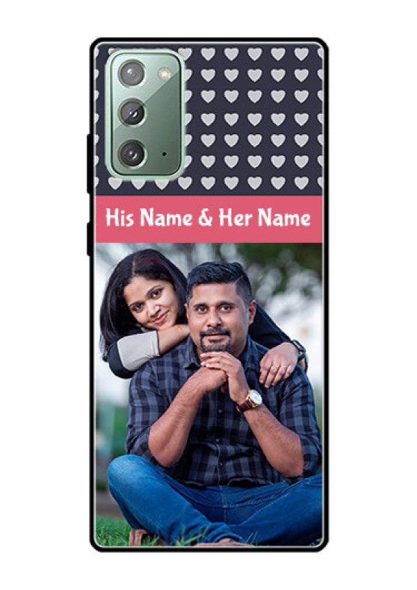 Galaxy Note 20 Custom Glass Mobile Case  - Love Symbols Design