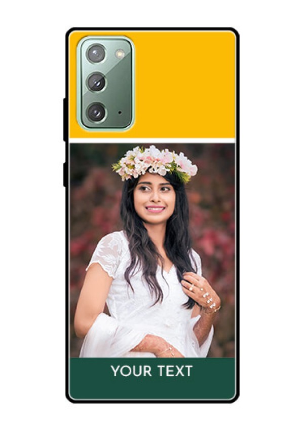 Galaxy Note 20 Photo Printing on Glass Case  - Love You Design