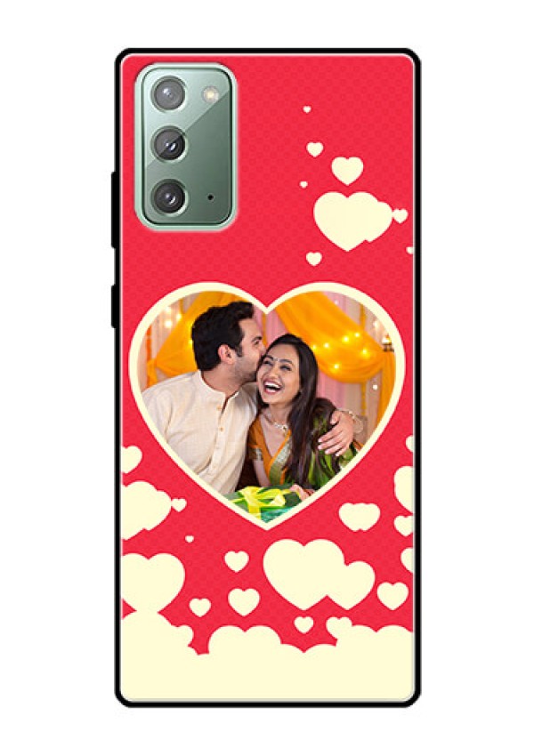 Galaxy Note 20 Custom Glass Mobile Case  - Love Symbols Phone Cover Design