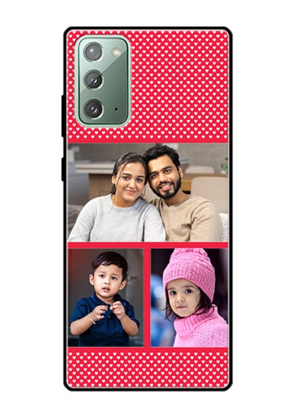 Galaxy Note 20 Personalized Glass Phone Case  - Bulk Pic Upload Design