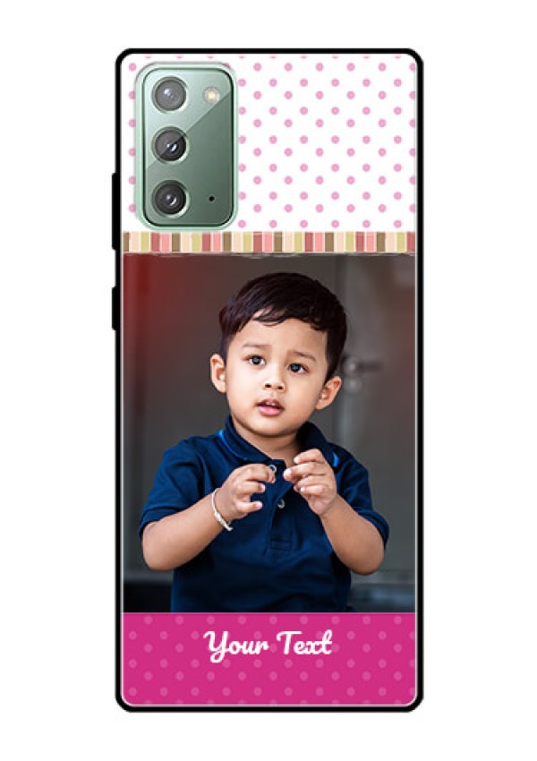 Galaxy Note 20 Photo Printing on Glass Case  - Cute Girls Cover Design