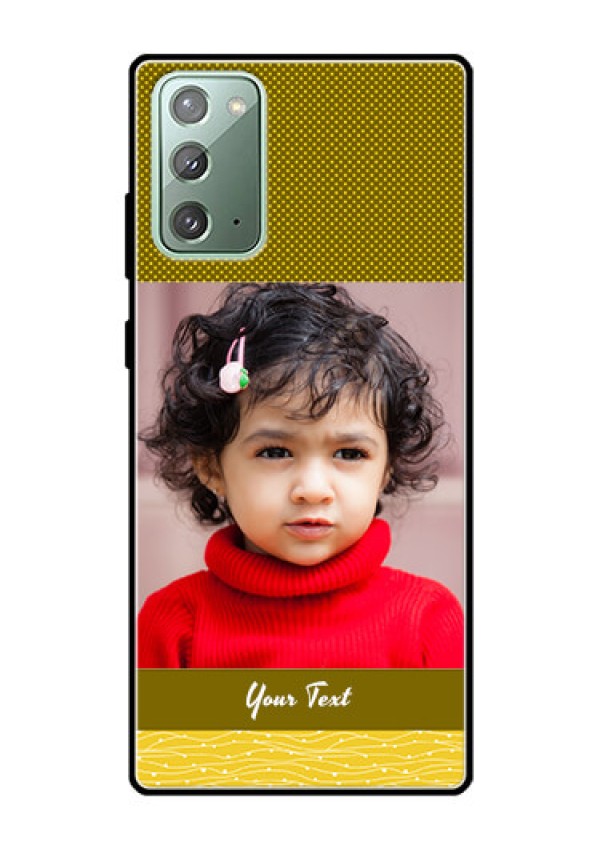 Galaxy Note 20 Custom Glass Phone Case  - Simple Green Color Design
