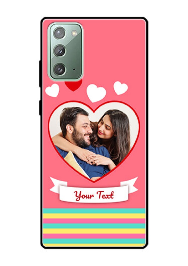 Galaxy Note 20 Photo Printing on Glass Case  - Love Doodle Design