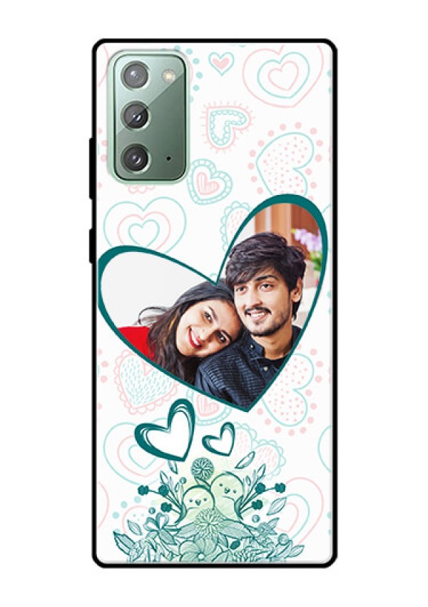Galaxy Note 20 Photo Printing on Glass Case  - Premium Couple Design