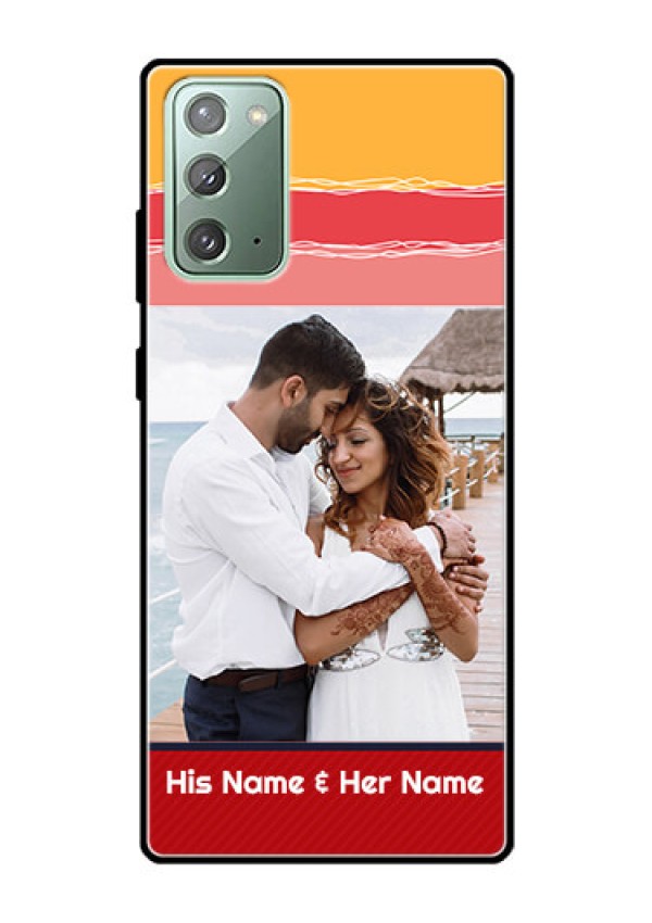 Galaxy Note 20 Custom Glass Mobile Case  - Colorful Case Design