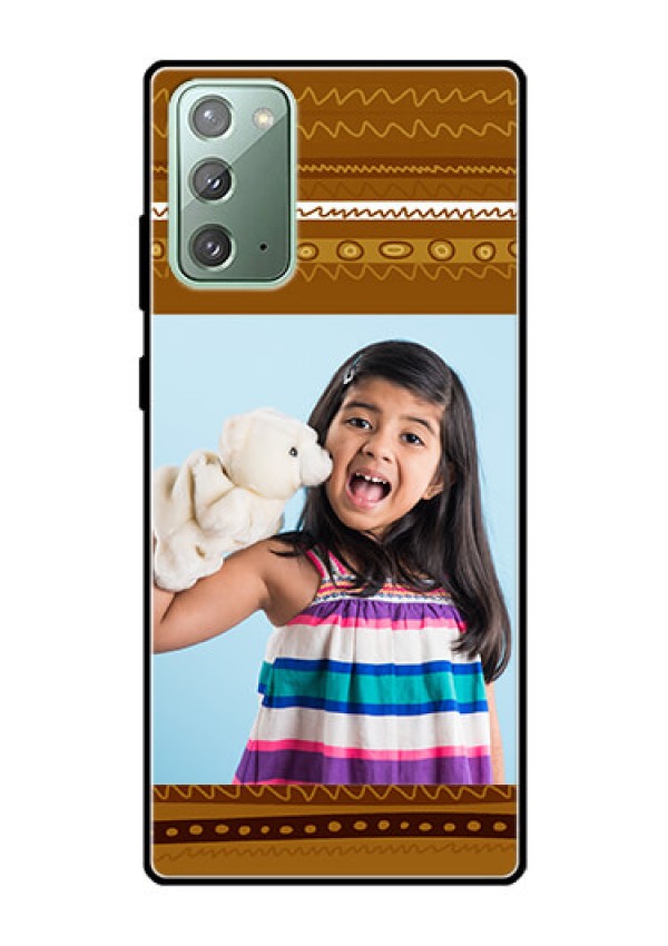 Galaxy Note 20 Custom Glass Phone Case  - Friends Picture Upload Design 