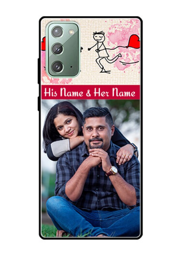 Galaxy Note 20 Photo Printing on Glass Case  - You and Me Case Design
