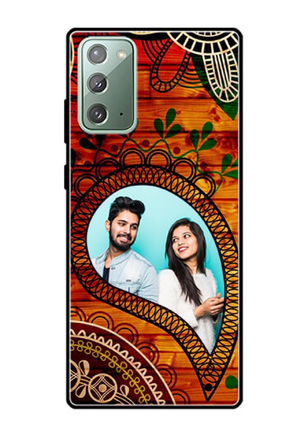 Galaxy Note 20 Personalized Glass Phone Case  - Abstract Colorful Design