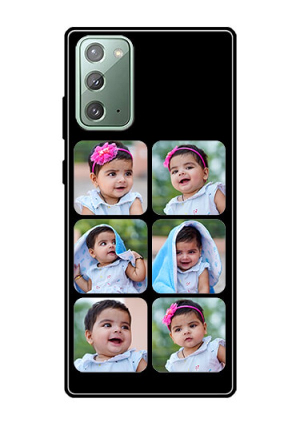 Galaxy Note 20 Photo Printing on Glass Case  - Multiple Pictures Design