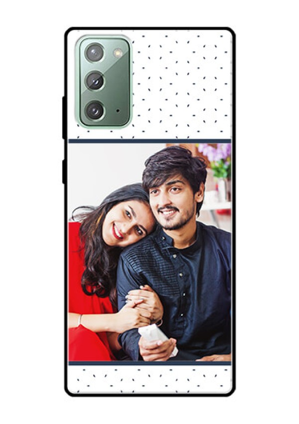 Galaxy Note 20 Personalized Glass Phone Case  - Premium Dot Design