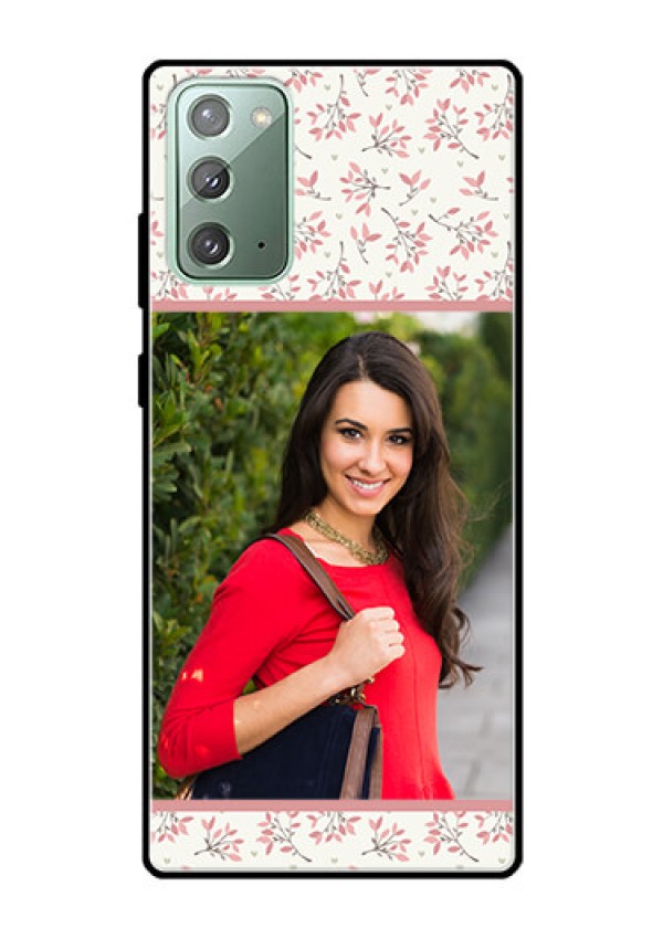 Galaxy Note 20 Custom Glass Phone Case  - Premium Floral Design