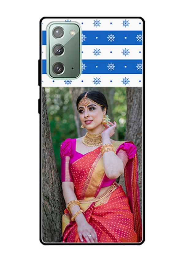 Galaxy Note 20 Photo Printing on Glass Case  - Snow Pattern Design