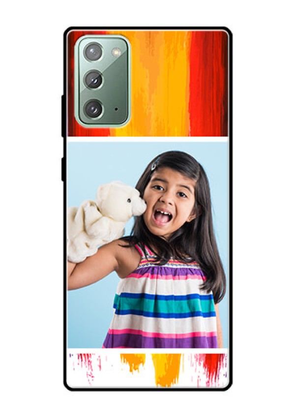 Galaxy Note 20 Personalized Glass Phone Case  - Multi Color Design