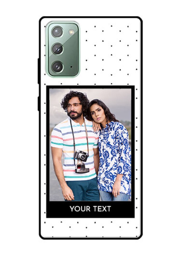 Galaxy Note 20 Photo Printing on Glass Case  - Premium Design