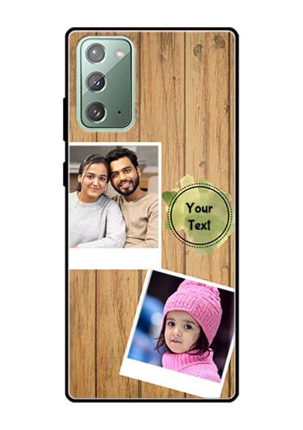 Galaxy Note 20 Custom Glass Phone Case  - Wooden Texture Design