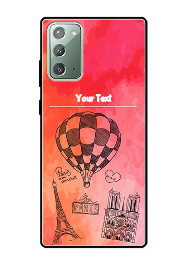 Galaxy Note 20 Custom Glass Phone Case  - Paris Theme Design