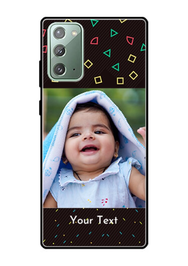 Galaxy Note 20 Custom Glass Phone Case  - with confetti birthday design
