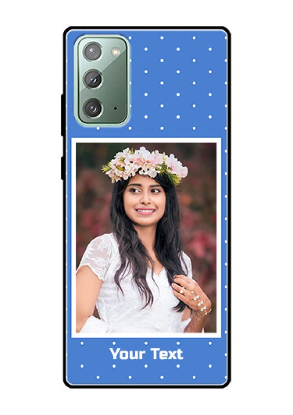 Galaxy Note 20 Photo Printing on Glass Case  - Polka dots design