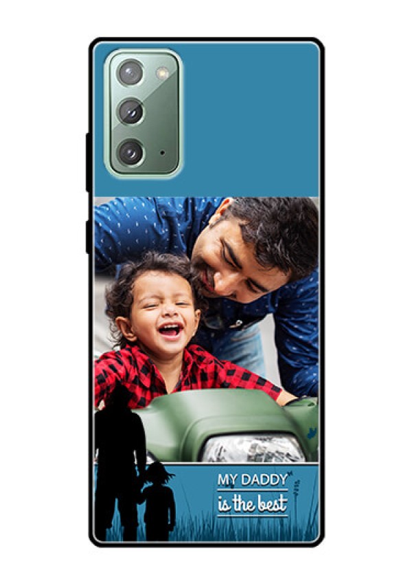 Galaxy Note 20 Custom Glass Mobile Case  - Best dad design 