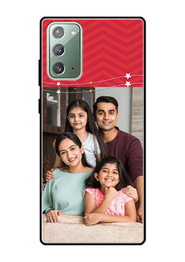 Galaxy Note 20 Personalized Glass Phone Case  - Happy Family Design