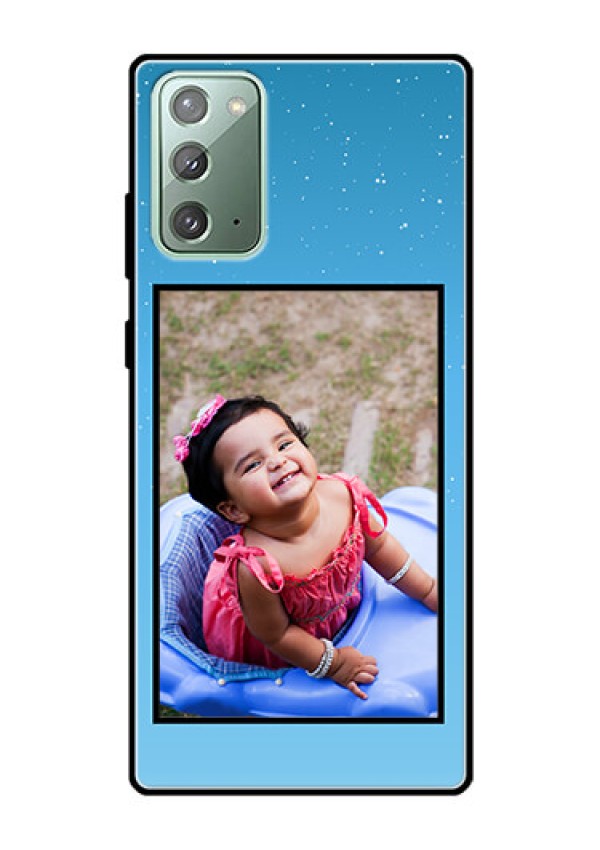 Galaxy Note 20 Custom Glass Mobile Case  - Wave Pattern Colorful Design