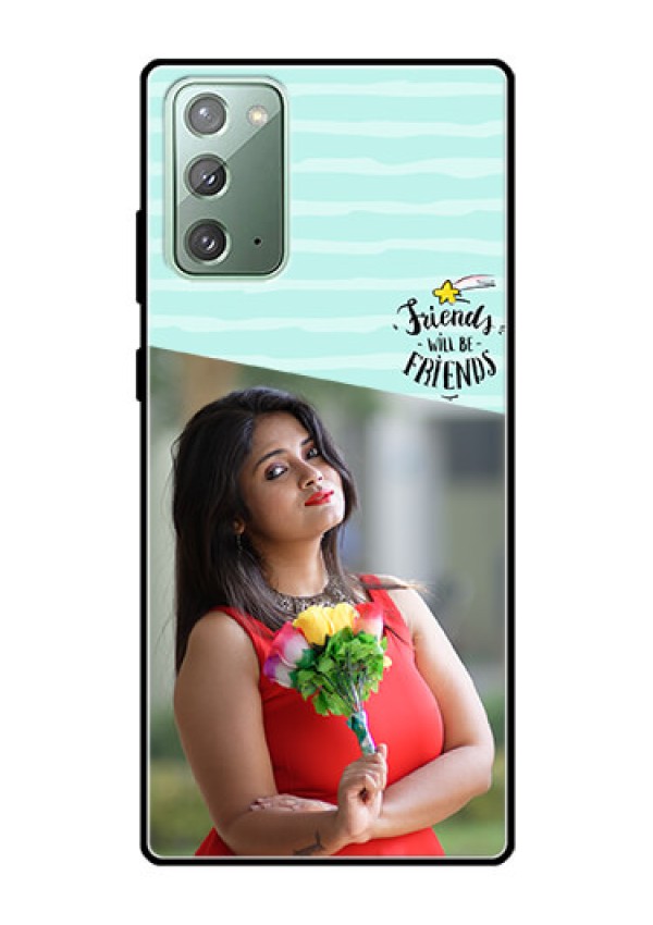 Galaxy Note 20 Custom Glass Phone Case  - Friends Picture Icon Design