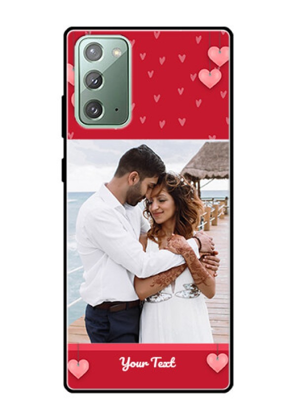 Galaxy Note 20 Custom Glass Phone Case  - Valentines Day Design
