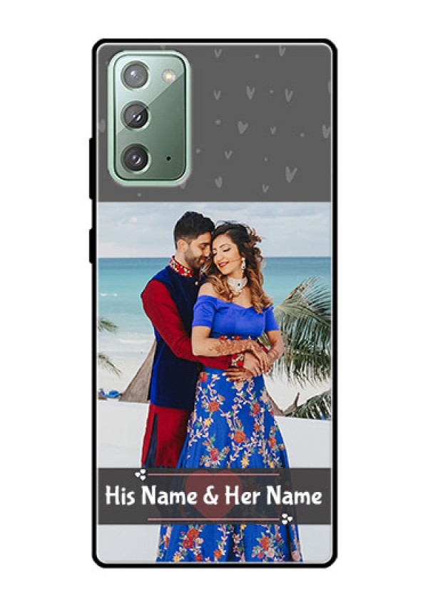 Galaxy Note 20 Custom Glass Mobile Case  - Buy Love Design with Photo Online