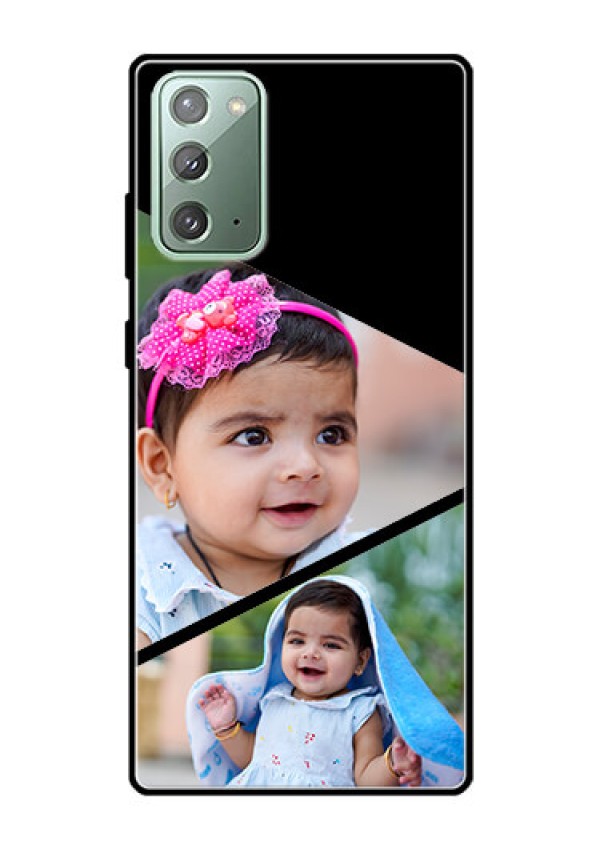 Galaxy Note 20 Custom Glass Phone Case  - Semi Cut Design