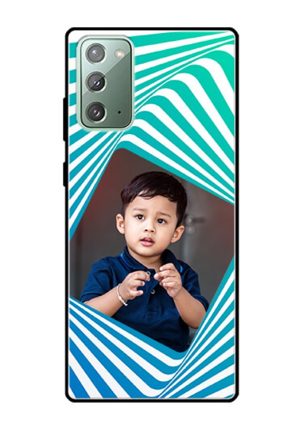 Galaxy Note 20 Personalized Glass Phone Case  - Abstract Spiral Design