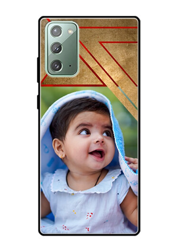 Galaxy Note 20 Personalized Glass Phone Case  - Gradient Abstract Texture Design
