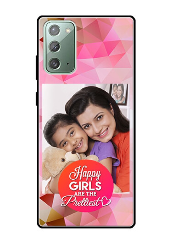 Galaxy Note 20 Photo Printing on Glass Case  - Abstract Triangle Design
