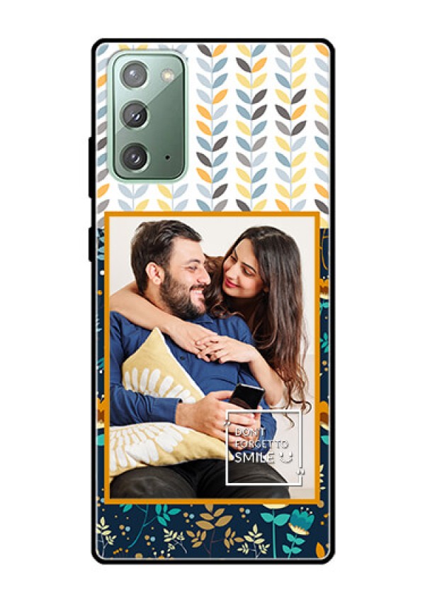 Galaxy Note 20 Custom Glass Mobile Case  - Pattern Design