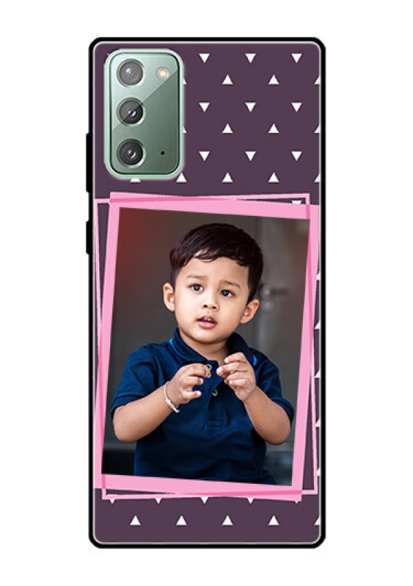 Galaxy Note 20 Custom Glass Mobile Case  - Triangle Pattern Dotted Design
