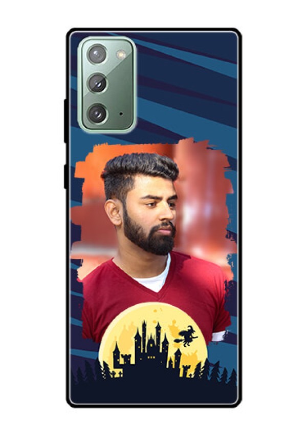 Galaxy Note 20 Photo Printing on Glass Case  - Halloween Witch Design 