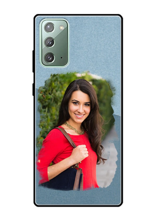 Galaxy Note 20 Custom Glass Mobile Case  - Grunge Line Art Design