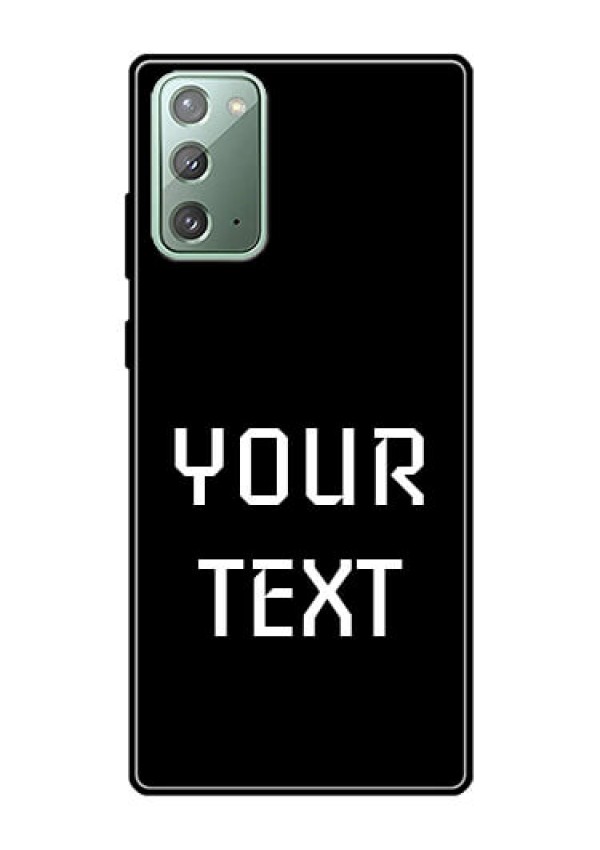 Galaxy Note 20 Your Name on Glass Phone Case