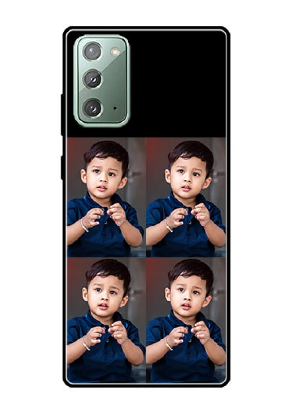 Galaxy Note 20 4 Image Holder on Glass Mobile Cover