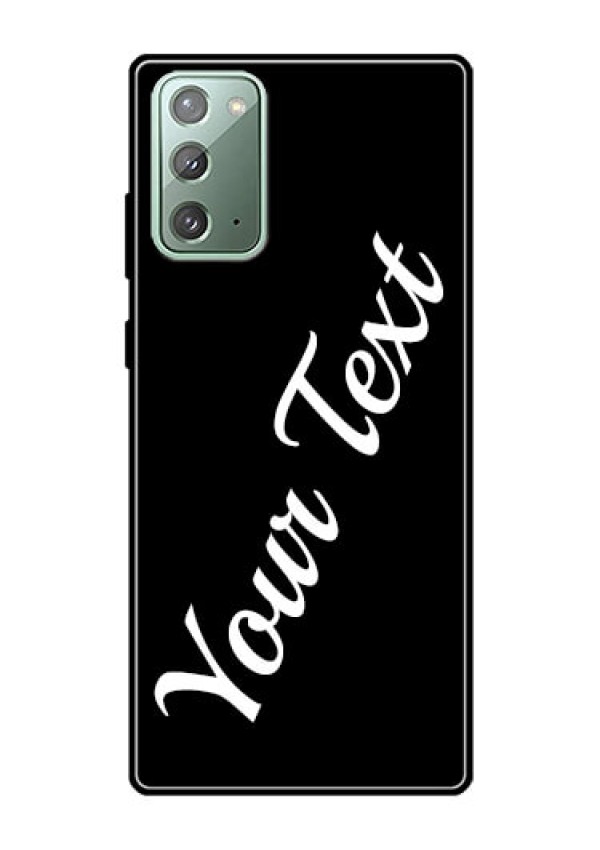 Galaxy Note 20 Custom Glass Mobile Cover with Your Name