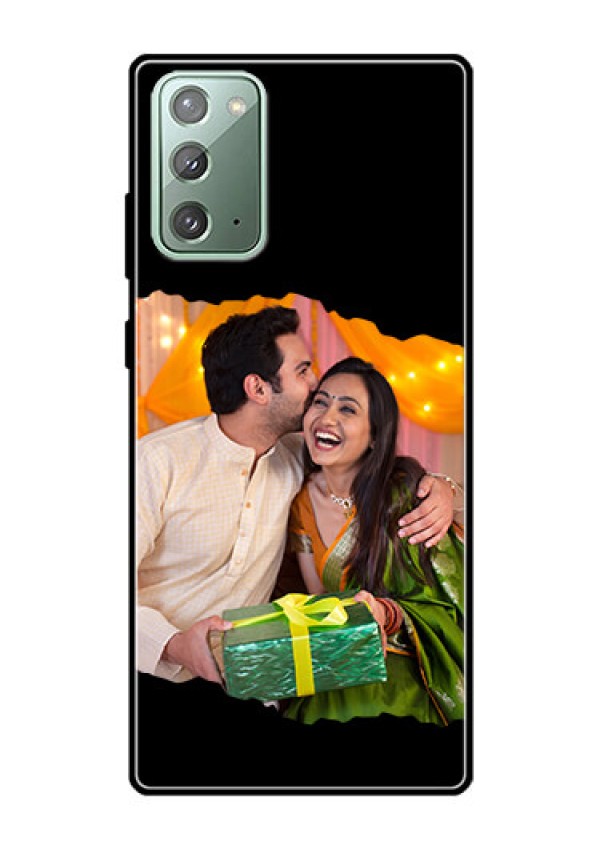 Galaxy Note 20 Custom Glass Phone Case - Tear-off Design