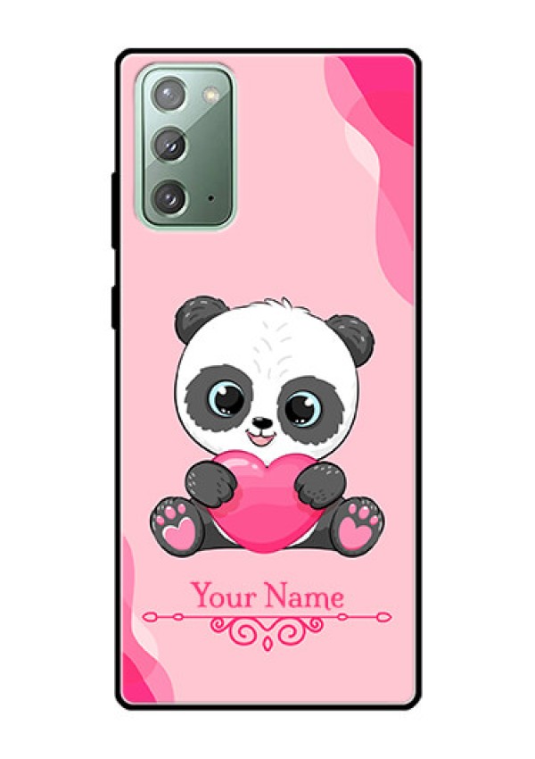 Galaxy Note 20 Custom Glass Mobile Case - Cute Panda Design