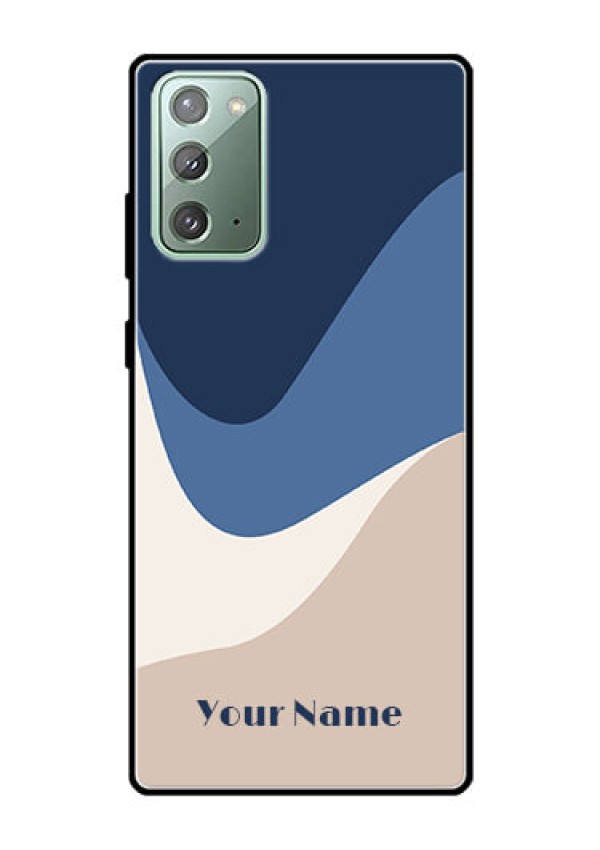 Galaxy Note 20 Custom Glass Phone Case - Abstract Drip Art Design