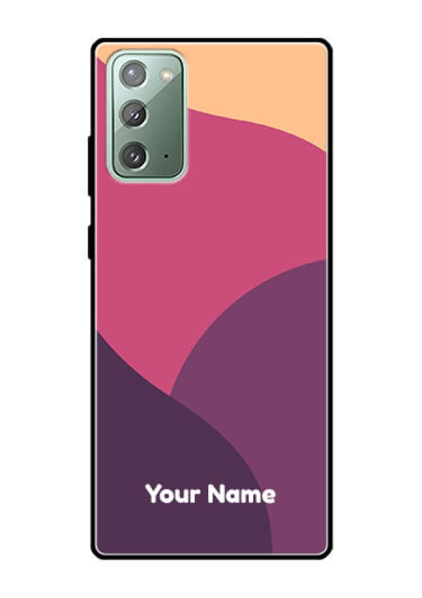 Galaxy Note 20 Custom Glass Phone Case - Mixed Multi-colour abstract art Design