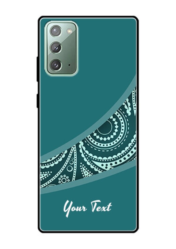 Galaxy Note 20 Photo Printing on Glass Case - semi visible floral Design
