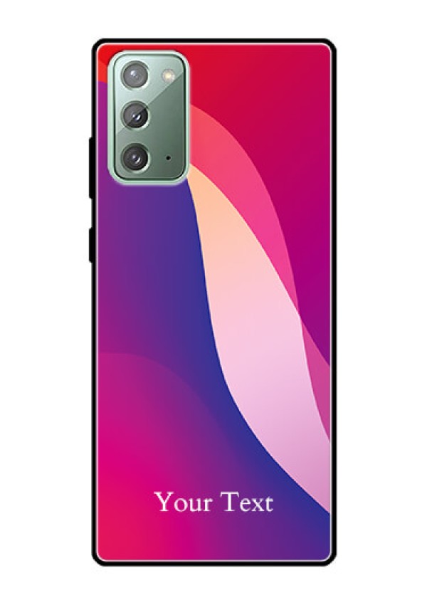 Galaxy Note 20 Personalized Glass Phone Case - Digital abstract Overlap Design